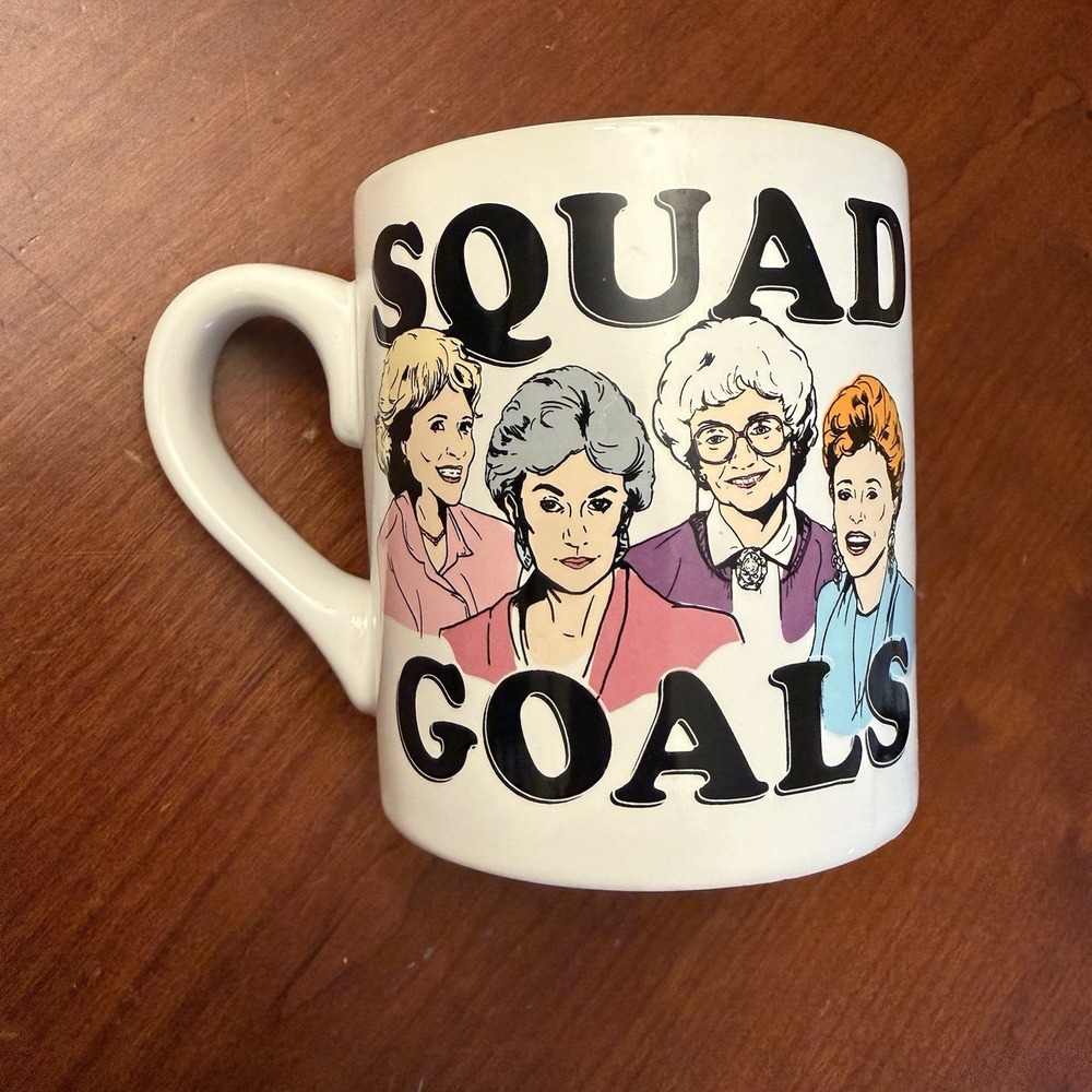 The Golden Girls "Squad Goals" ABC Studios TV Sitcom Ceramic Mug 14 oz Coffee